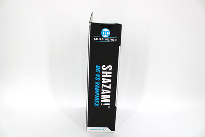 Shazam DC vs. Vampires DC Multiverse Gold Label Figure — Box Spine with Character and Arc Name