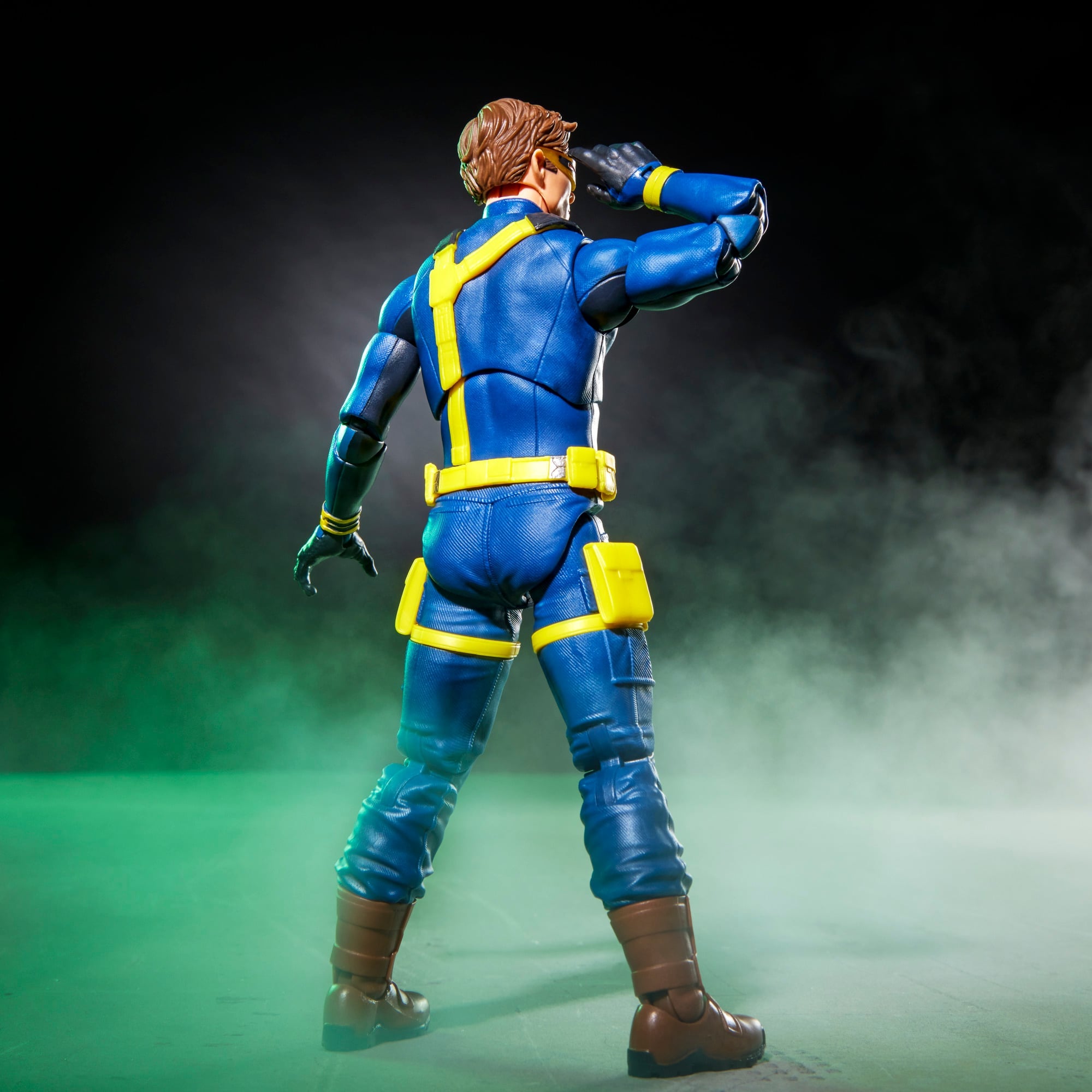 Cyclops Marvel Legends 6-Inch Figure — Back View Showing Harness and Belt Detail