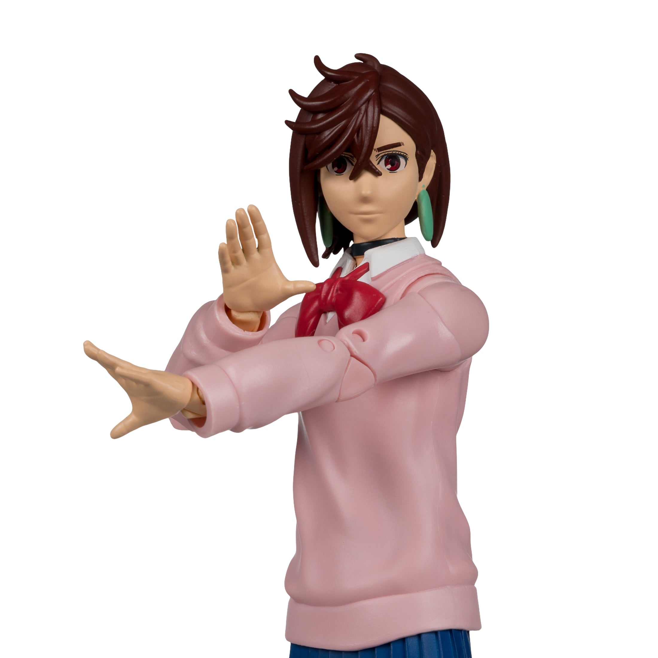 Momo Ayase Dandadan 7-Inch Figure — Articulation Pose Extended Arms Side View