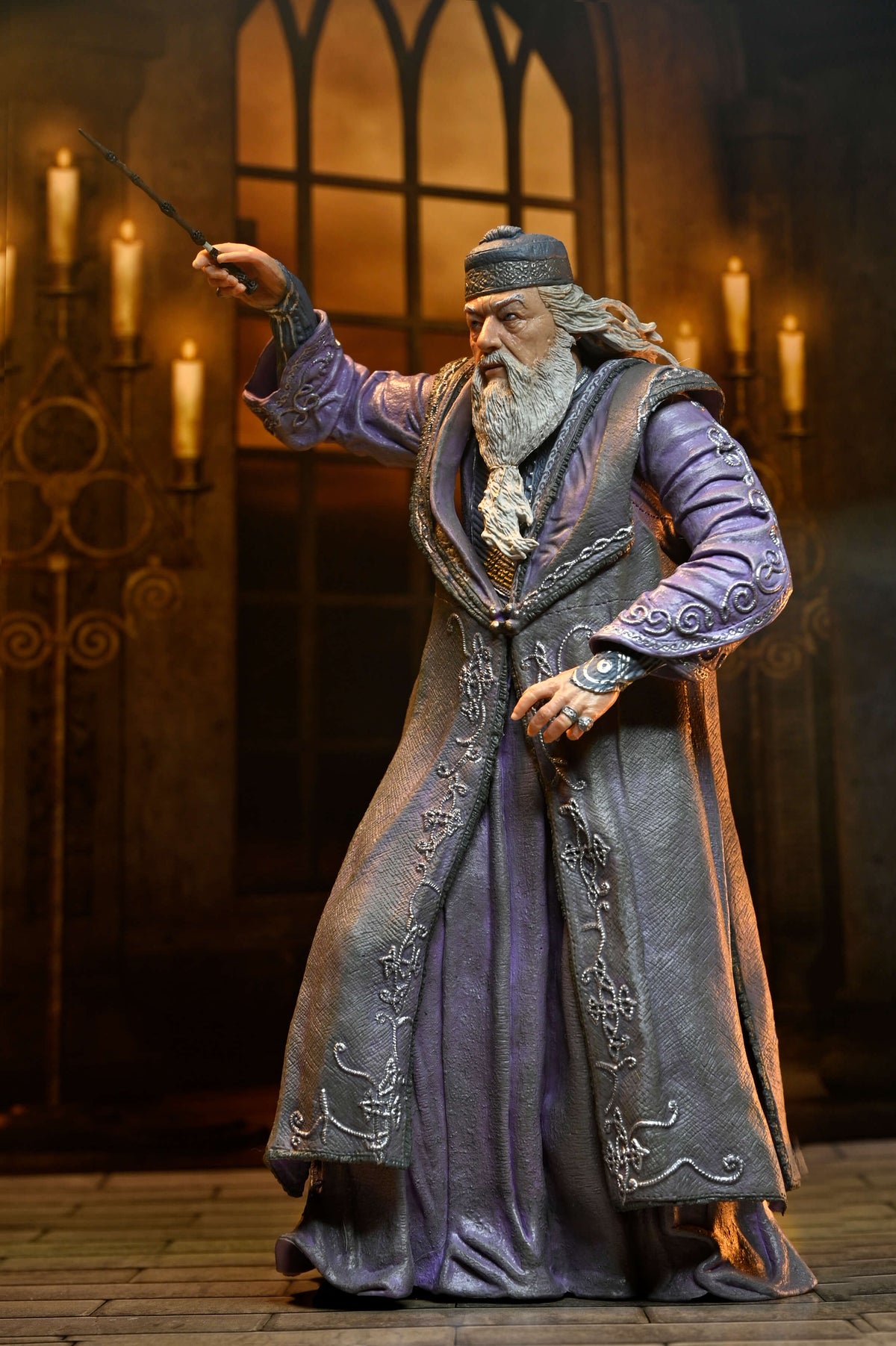 Dumbledore Harry Potter Legacy Collection 7-Inch Figure — Side View Wand Extended
