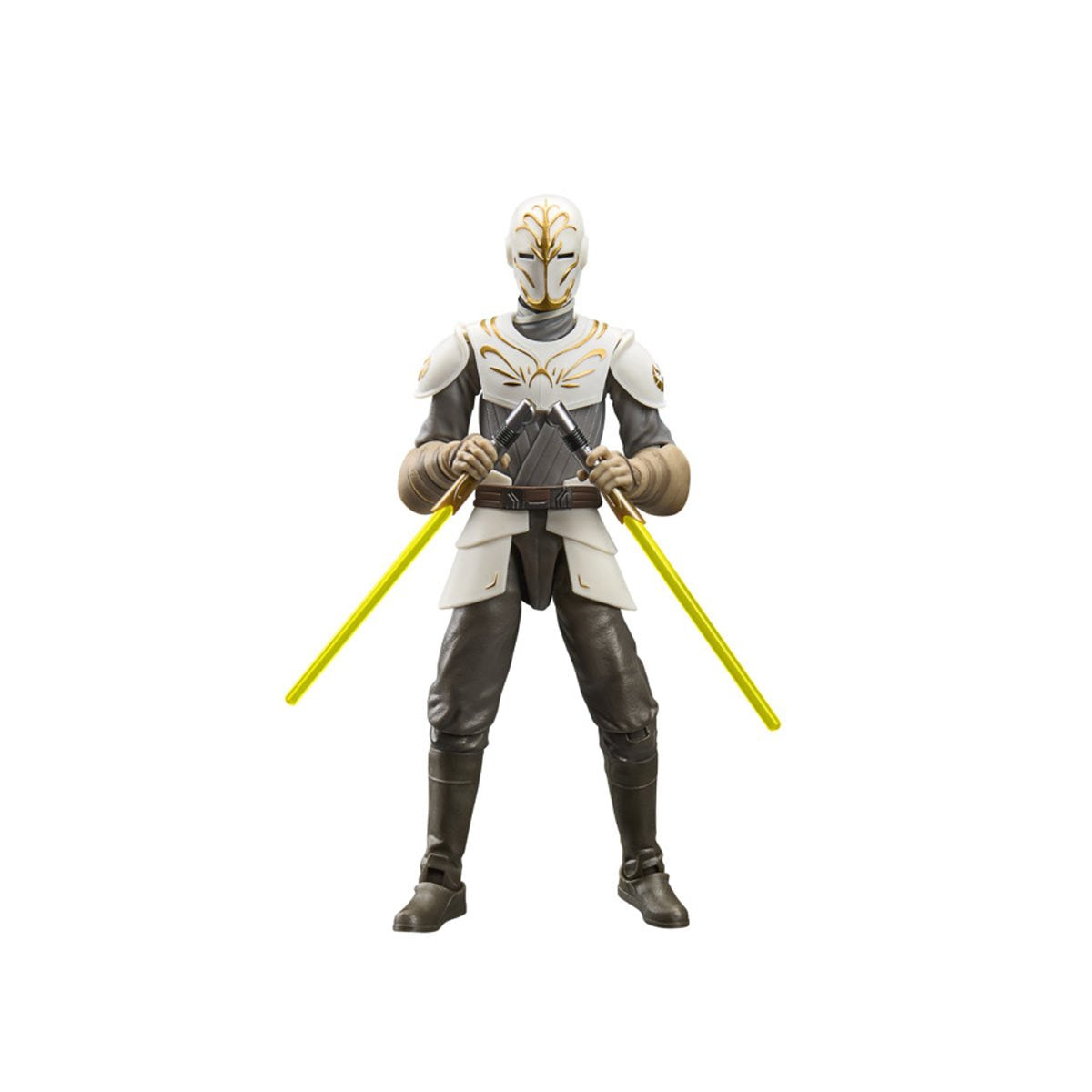 Jedi Temple Guards Black Series 6-Inch — Armored Guard Figure Front View with Dual Lightsabers