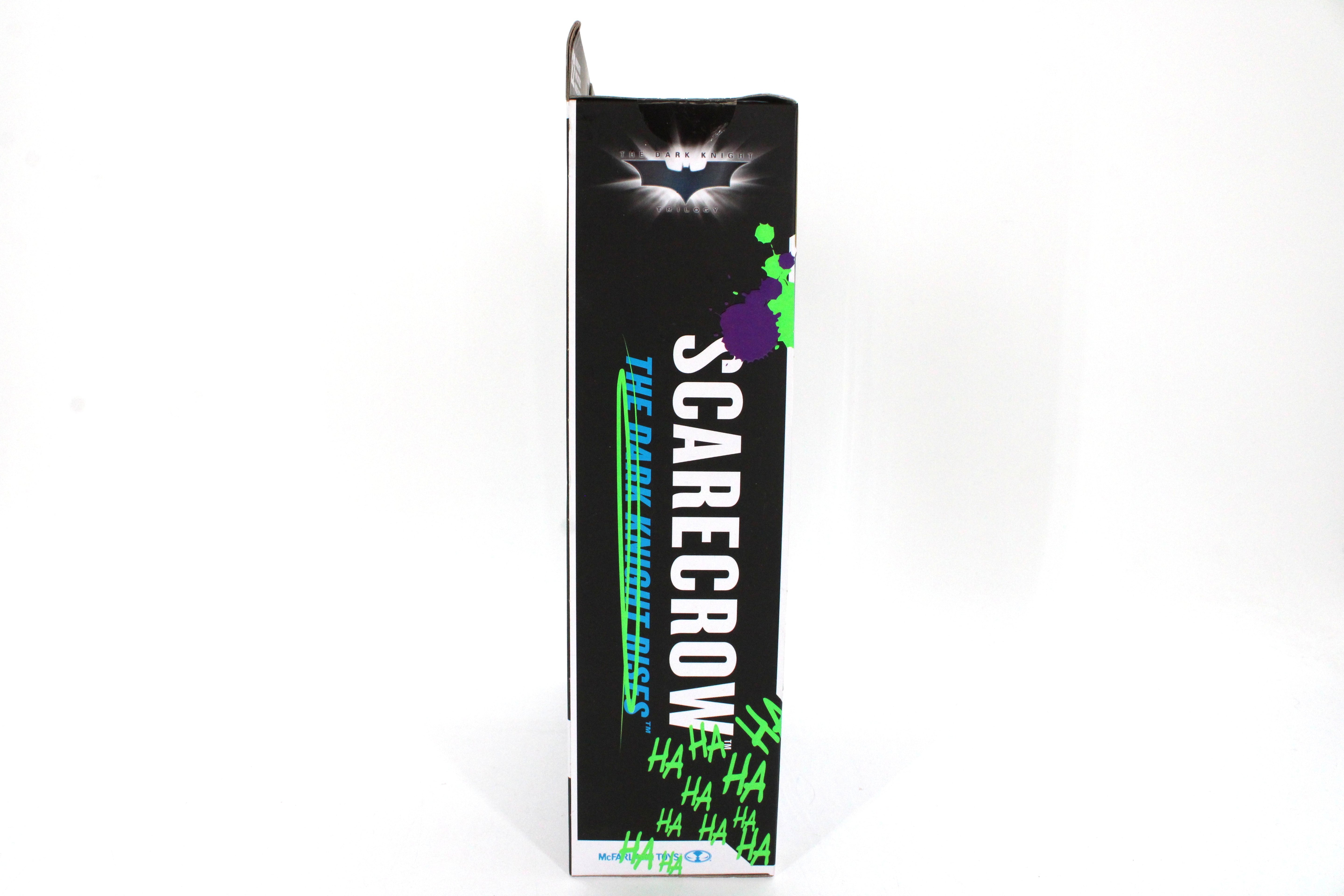 Scarecrow DC Multiverse Gold Label Artist Series Dark Knight Rises — Box Side Panel with Dark Knight Rises Logo