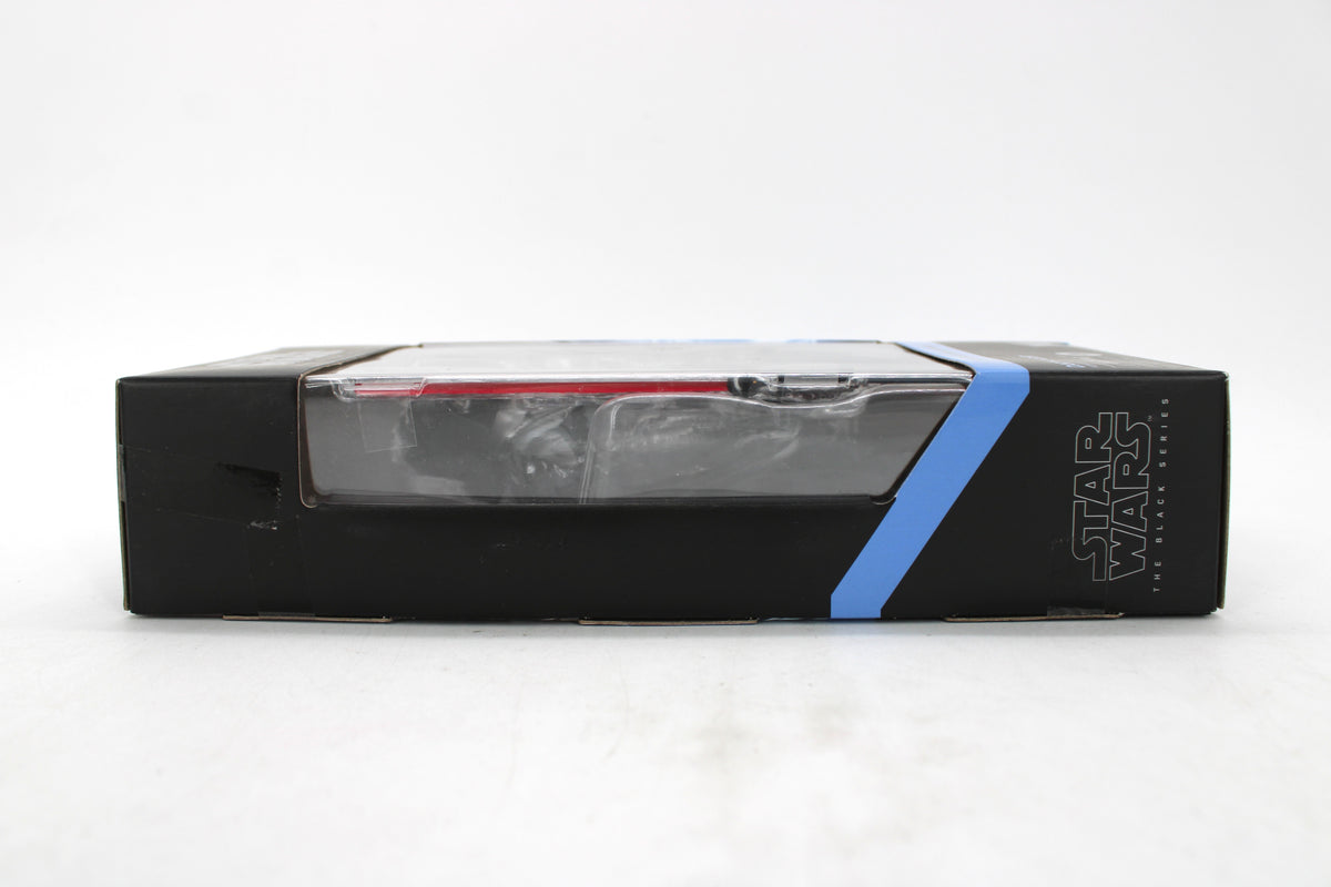 Darth Vader Black Series Obi-Wan Kenobi Box — Side View with Blue Diagonal Stripe