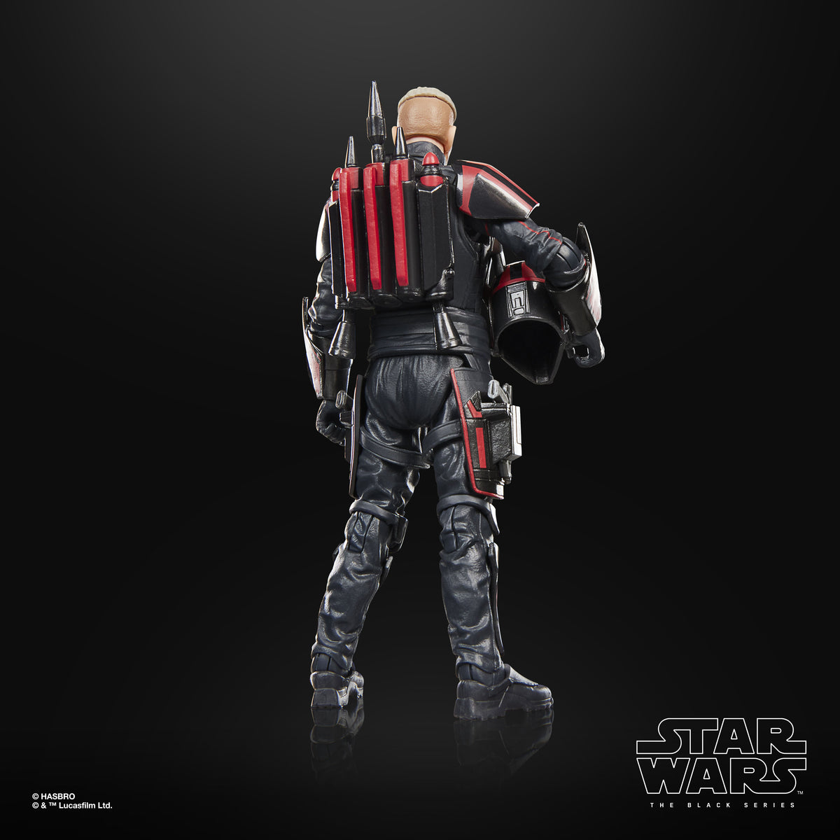 Gar Saxon Black Series 6-Inch Figure — Back View Showing Jetpack Detail