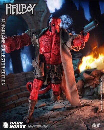 Hellboy McFarlane Collector Edition 7-Inch Figure — Articulation Pose Aiming Pistol