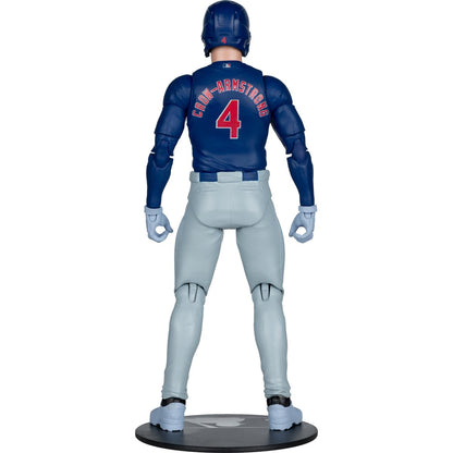 Pete Crow-Armstrong MLB SportsPicks 6-Inch Figure — Back View Showing Number 4 Jersey and Display Base
