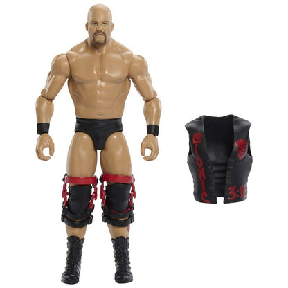 Stone Cold Steve Austin WWE Main Event 6-Inch Figure — Figure with Removable Vest Displayed