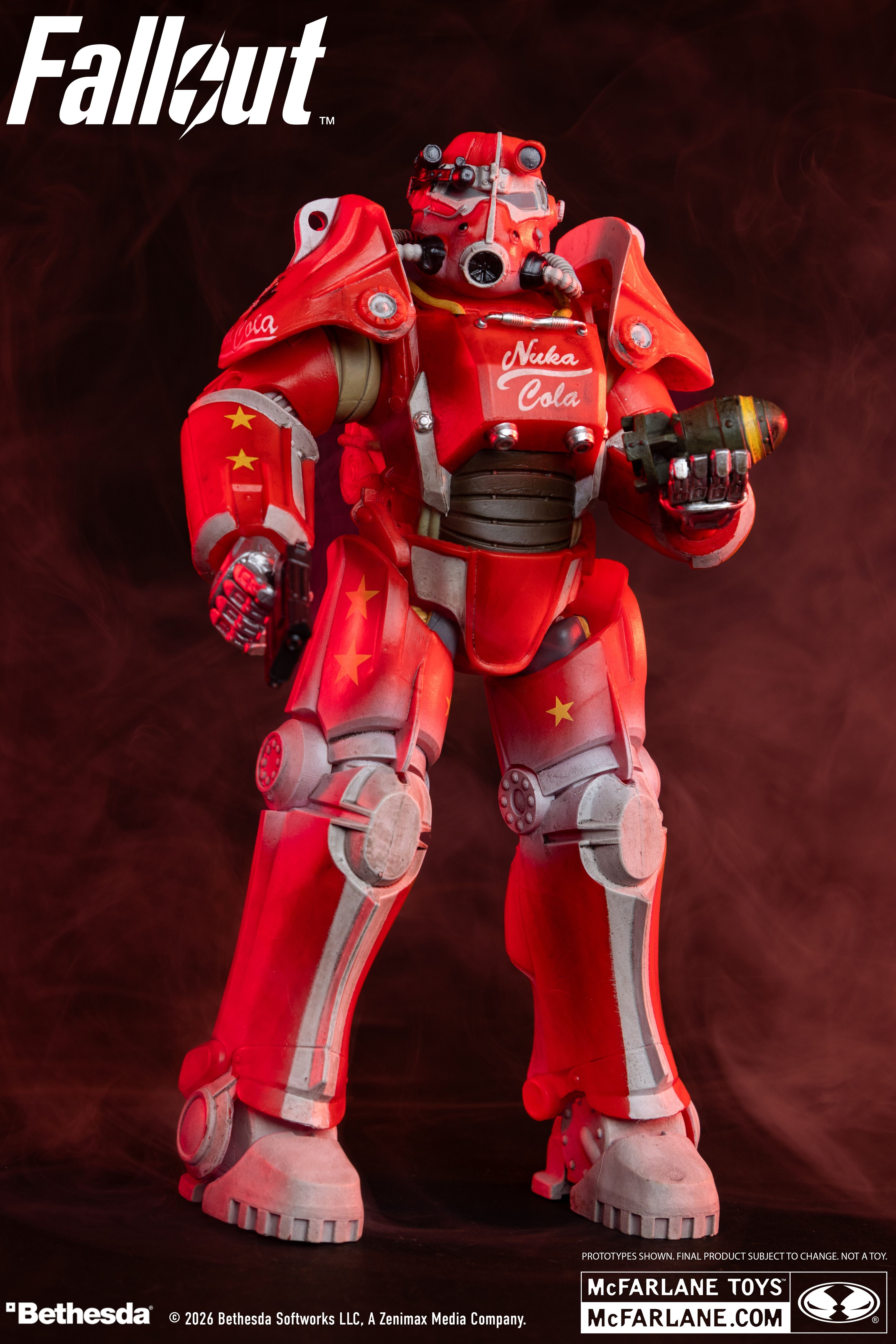 T-45B Nuka Cola Fallout Elite Edition 7-Inch Figure — Front View with Fallout Logo
