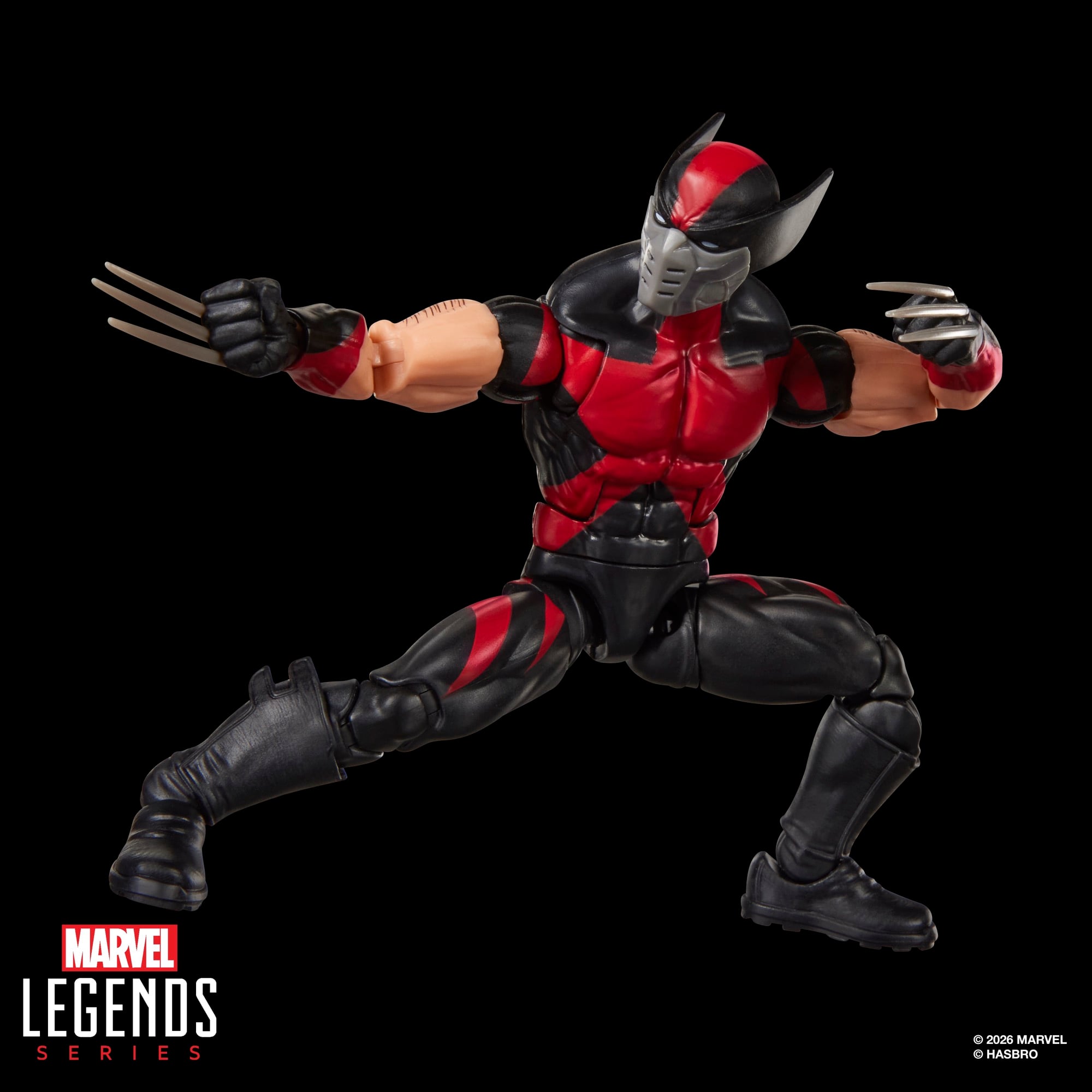 Ultimate Wolverine Marvel Legends 6-Inch Figure — Wide Stance Articulation Pose with Both Claw Hands Extended