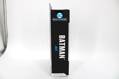 Batman JLA DC Multiverse 7-Inch Figure — Box Side View with Batman JLA Branding