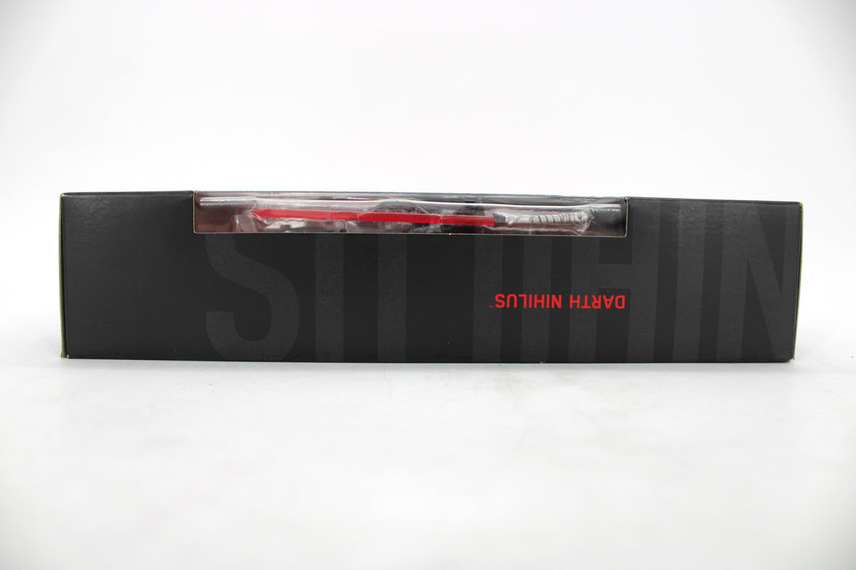Darth Nihilus Black Series Gaming Greats 6-Inch Figure — Side Panel with Window Cutout and Red Lightsaber Visible