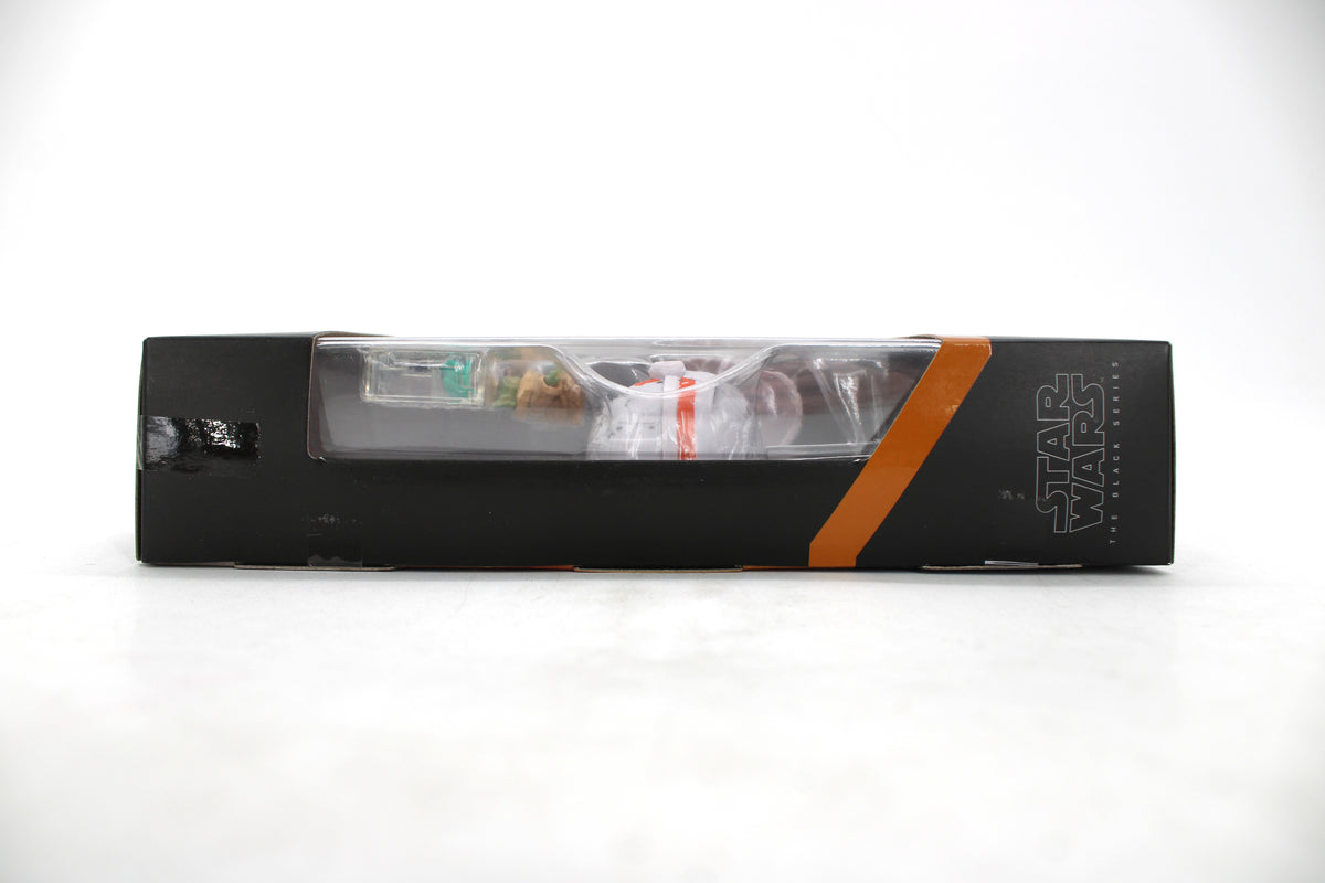 Grogu Black Series Star Wars Figure #26 — Bottom View Showing Figure and Pram in Clear Tray