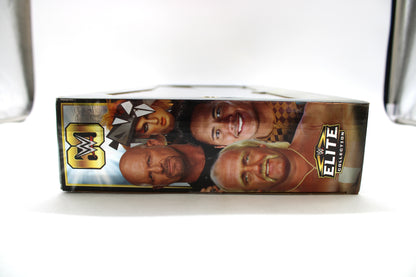 WWE Elite 60th Anniversary 4-Pack Box Side View — True FX Face-Scan Portrait Art of All Four Superstars