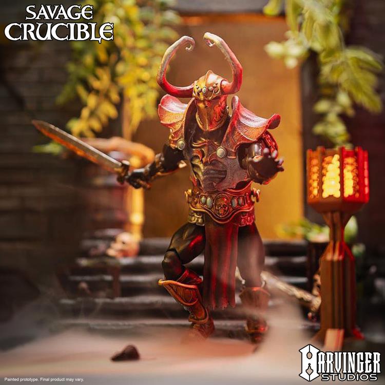 Nashorn The Disinherited Savage Crucible 6-Inch Figure — Articulation Pose Running with Sword