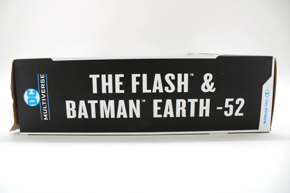 Flash & Batman Earth -52 DC Multiverse Two-Pack — Box Side with Title Lettering Detail