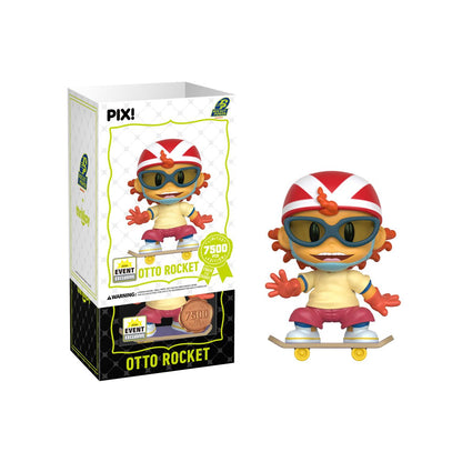 Otto Rocket Pix! Vinyl Figure — White Box Package Front with Figure Out of Box Detail