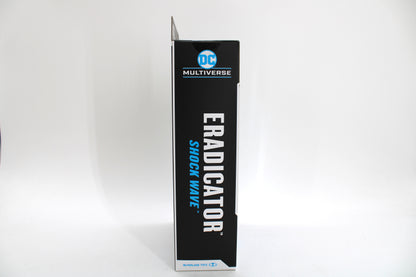 Eradicator Shock Wave DC Multiverse Gold Label 7-Inch Figure — Box Side Eradicator Shock Wave Branding