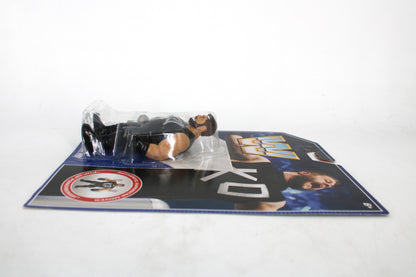 Kevin Owens WWE Retro Hasbro Style Figure — Side View of Carded Package Laid Flat
