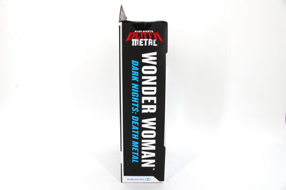 Wonder Woman Death Metal DC Multiverse Figure — Box Side Dark Nights Death Metal Branding