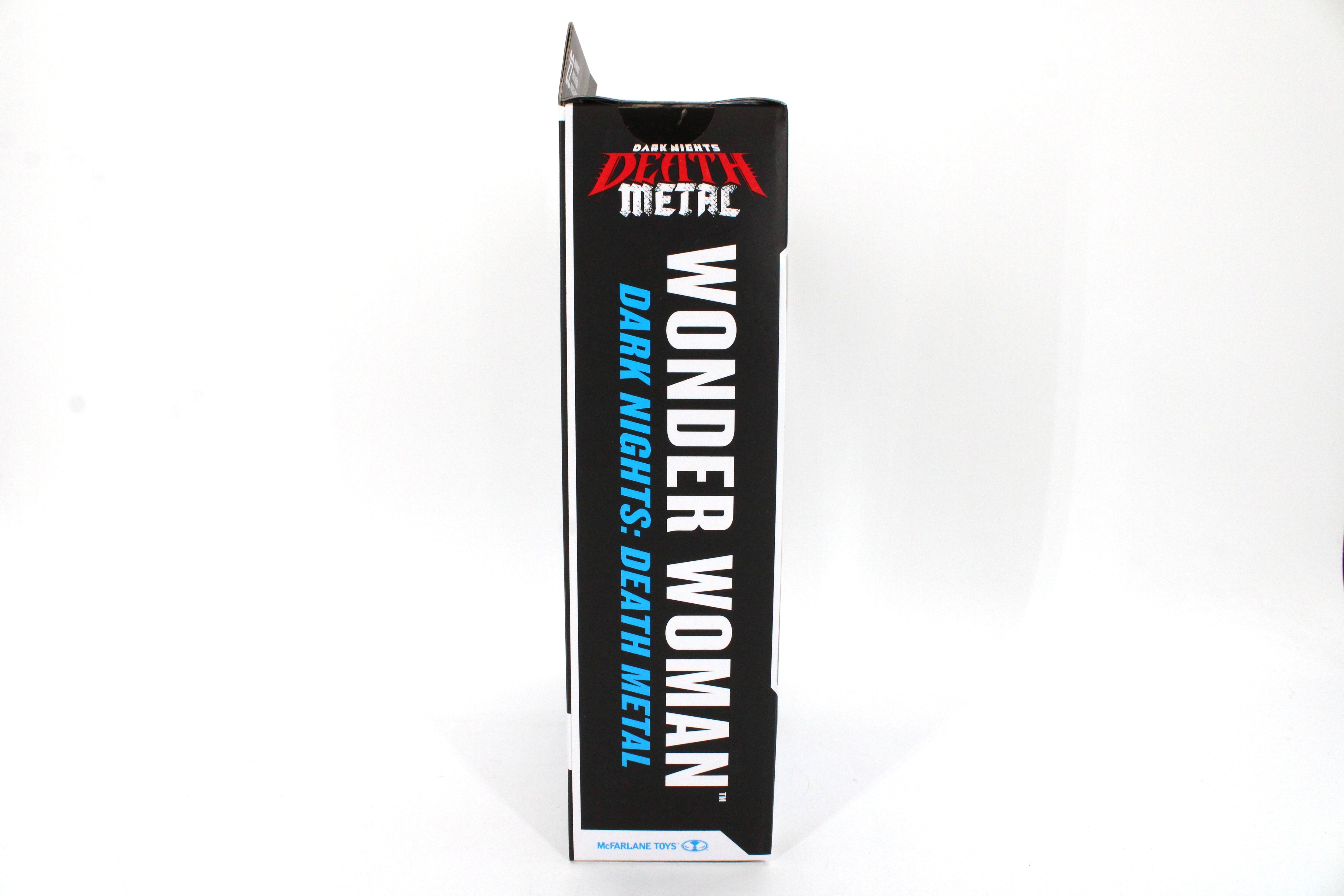 Wonder Woman Death Metal DC Multiverse Figure — Box Side Dark Nights Death Metal Branding