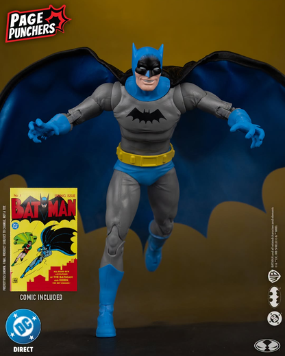 Batman Page Punchers 7-Inch Figure DC — Cape Spread Articulation Pose with Comic Included