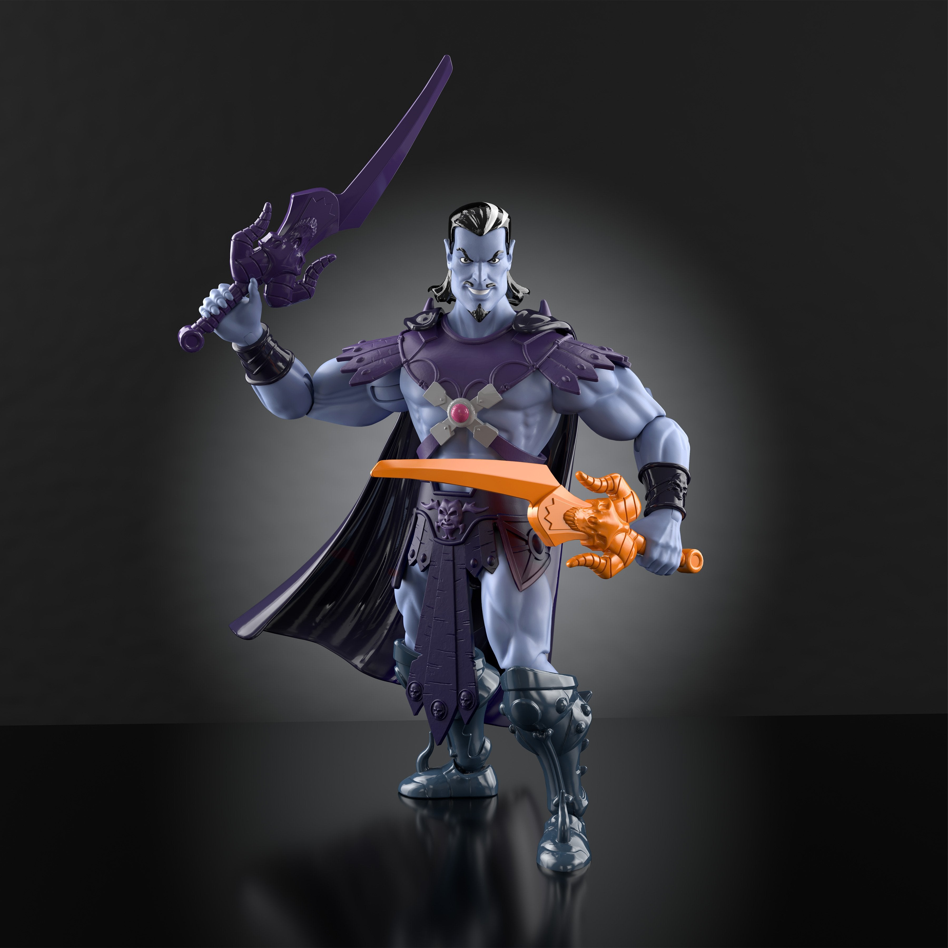 Keldor Masters of the Universe Origins 5.5-Inch Figure — Side View Dynamic Sword Raise
