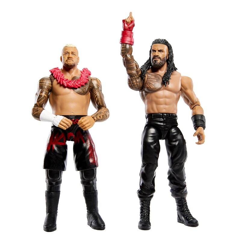 Roman Reigns and Solo Sikoa WWE Main Event Showdown 6-Inch Figures — Articulation Pose