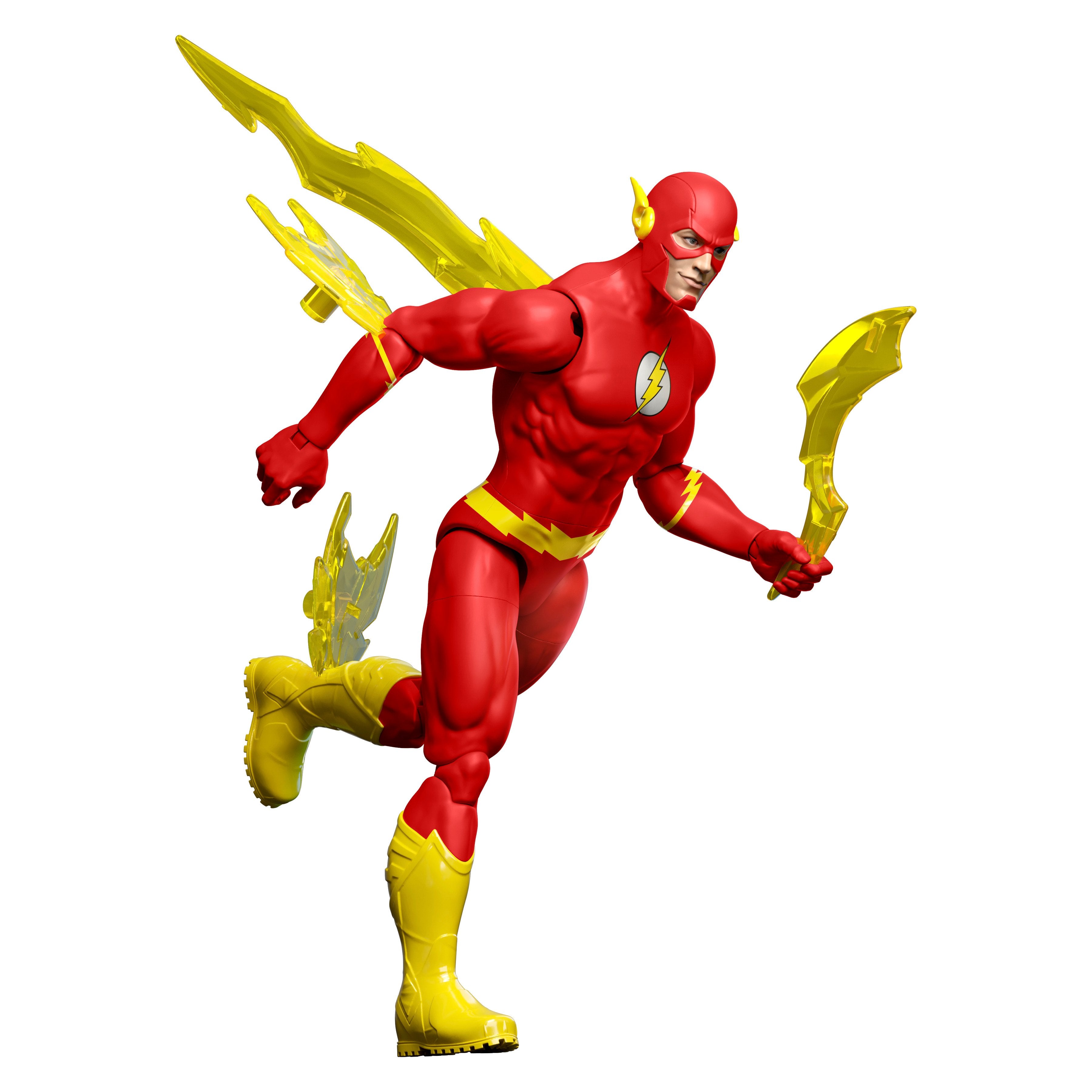 Flash DC Comics Core 6-Inch Figure — Figure Detail with Speed Force Blade Accessory in Hand