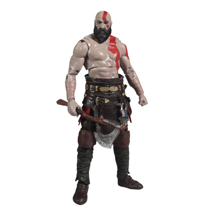 Kratos God of War Ragnarok McFarlane Gaming Edition 7-Inch Figure — Front View Holding Leviathan Axe
