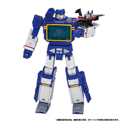 Soundwave Masterpiece G MPG-19 Figure — Laserbeak Perched on Shoulder
