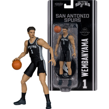 Victor Wembanyama McFarlane SportsPicks 6-Inch Figure — Figure Out of Box Next to Sealed Package