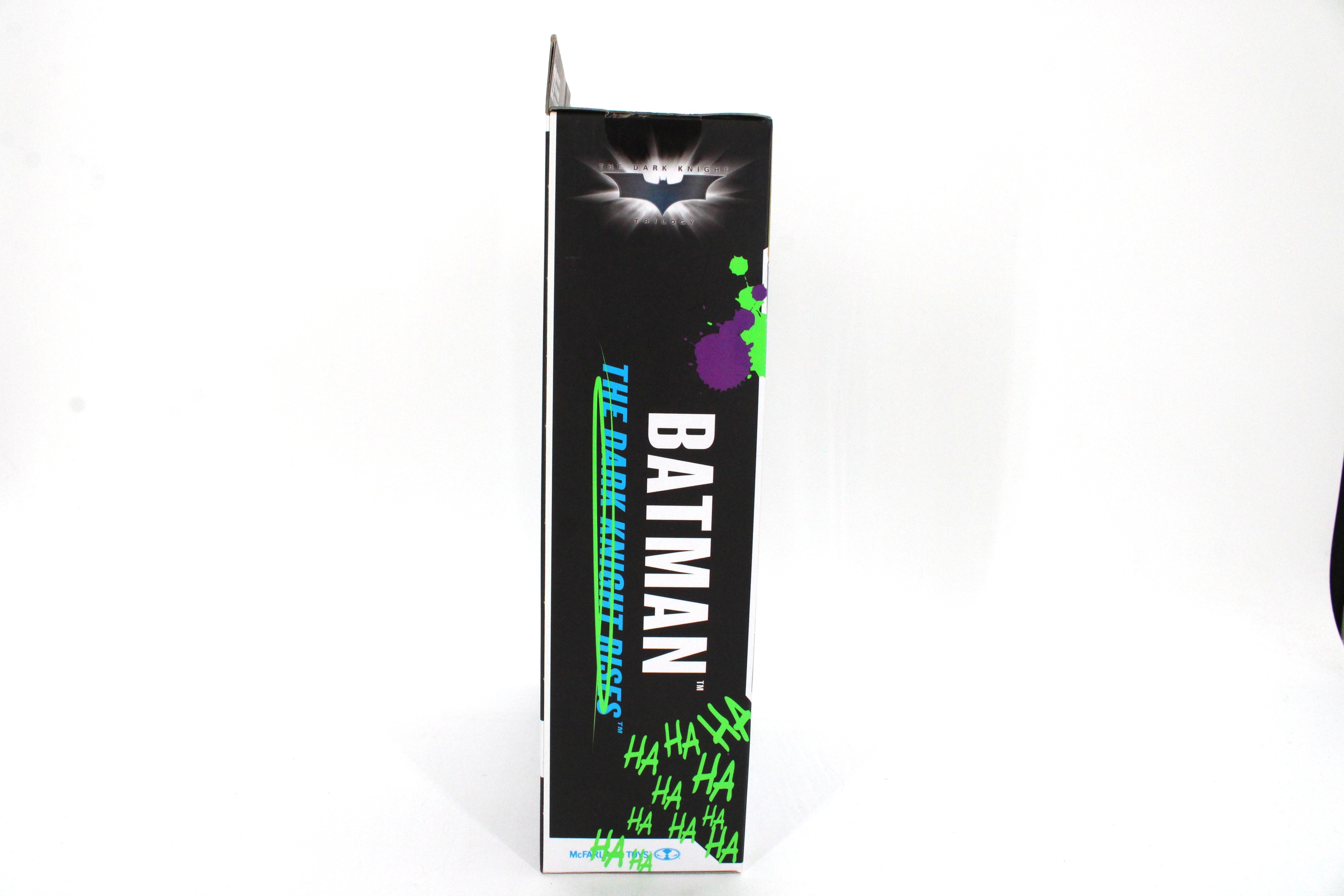 Jokerized Batman DC Multiverse Gold Label Artist Series — Box Side Panel with Dark Knight Rises Branding