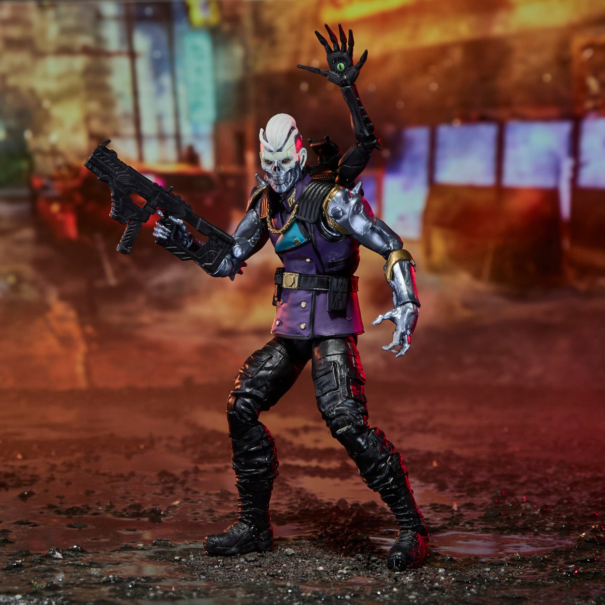 Axel Synapse Soma GI Joe Classified Series 6-Inch Figure — Articulation Pose with SMG and Claw Extended