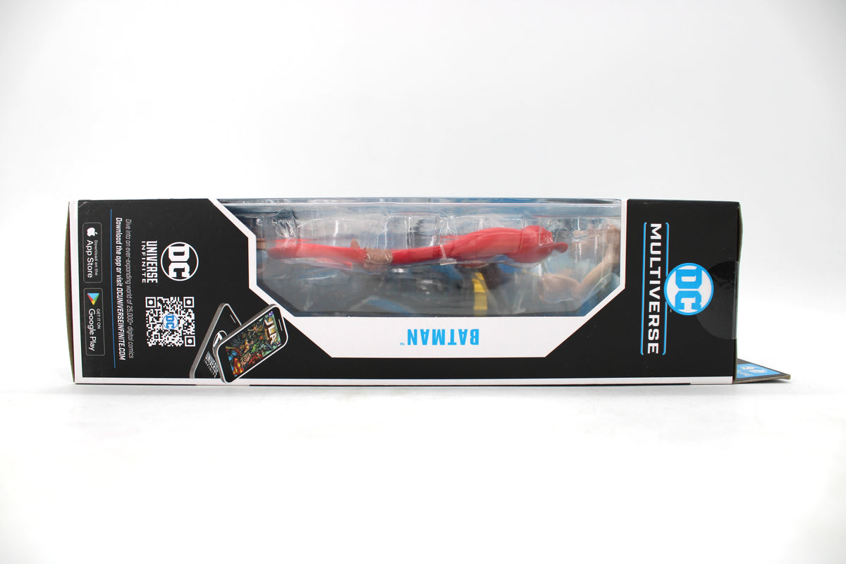 Batman JLA DC Multiverse 7-Inch Figure — Opposite Side View Showing Plastic Man BAF Torso in Tray