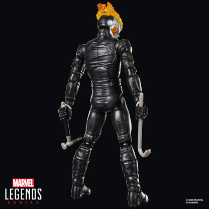 Ghost Rider Robbie Reyes Marvel Legends 6-Inch Figure — Back View with Pick Hammer and Crowbar