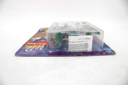 Marvel's Lizard Marvel Legends Spider-Man Retro Collection 6-Inch Action Figure — Back View with Package Detail and Warning Label