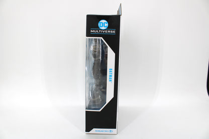 Batman Arkham City DC Multiverse Gold Label Black & White Figure — Opposite Side View with Figure Visible Through Window
