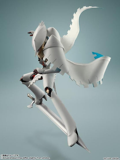 Seeker Metaphor ReFantazio S.H.Figuarts Figure — Side View Dive Pose with Cape and Ride Sword