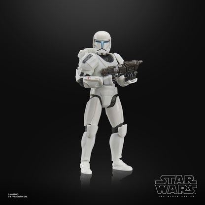 Clone Commando Black Series 6-Inch Figure — Front View Holding Blaster Two-Handed