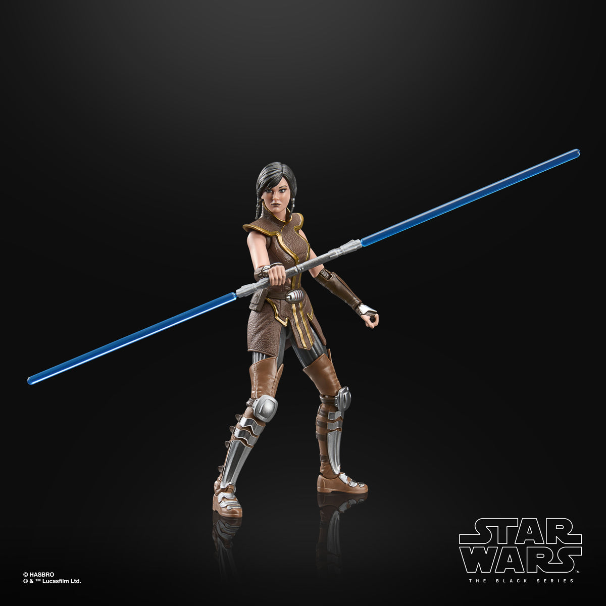 Satele Shan Black Series 6-Inch Figure — Three-Quarter Rear Angle Showing Armor Detail