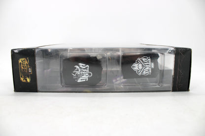 Sting AEW Unrivaled Supreme Collection Figure — Opposite Side Panel Showing Scorpion and AEW Sting Logo Fabric Accessories