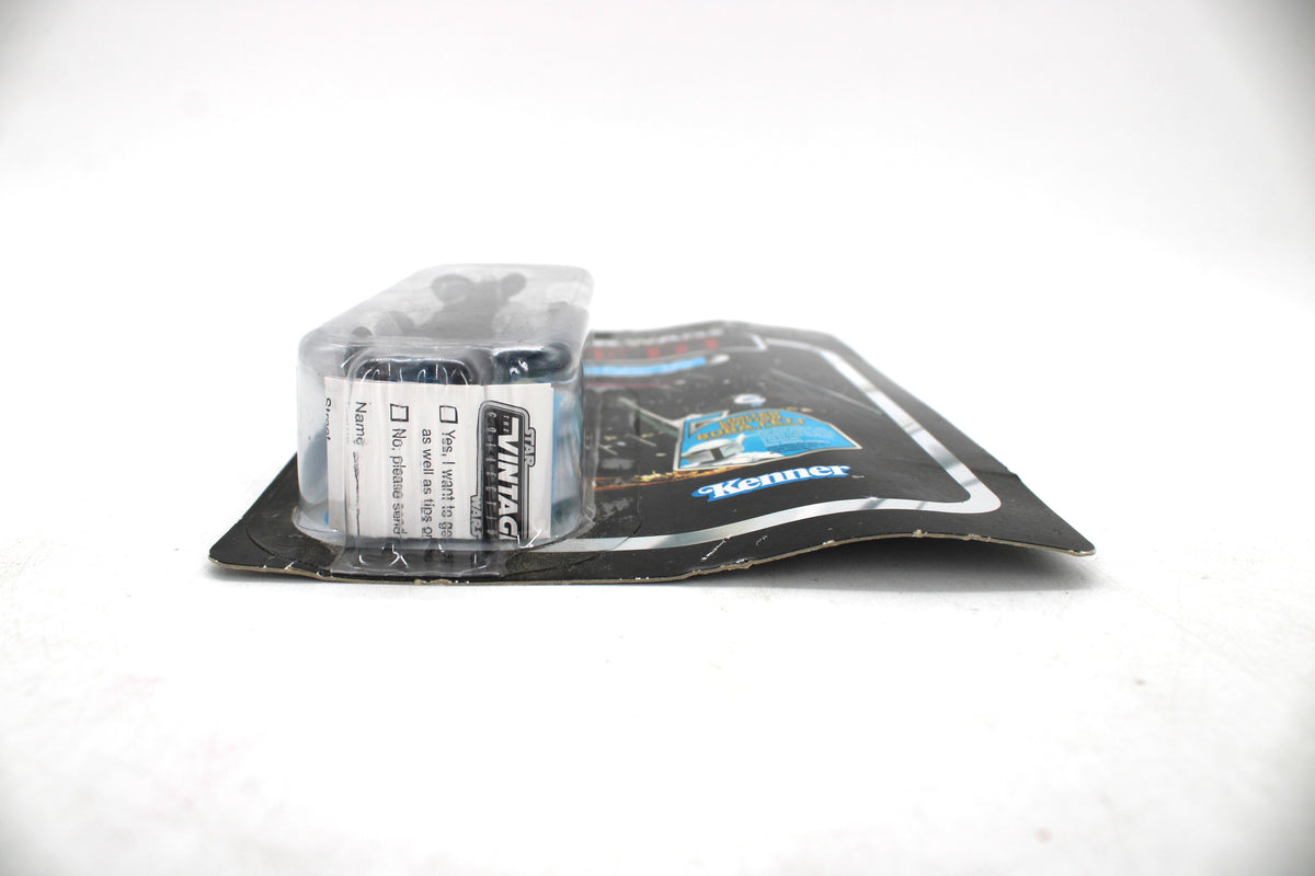 TIE Fighter Pilot Vintage Collection VC65 Revenge of the Jedi Card — Bubble Detail with Mail-Away Insert Visible