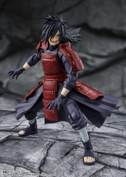 Madara Uchiha Legend of Darkness S.H.Figuarts 6-Inch Figure — Articulation Pose Grinning Expression