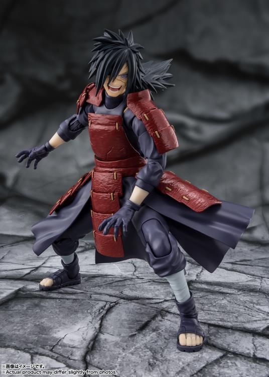 Madara Uchiha Legend of Darkness S.H.Figuarts 6-Inch Figure — Articulation Pose Grinning Expression