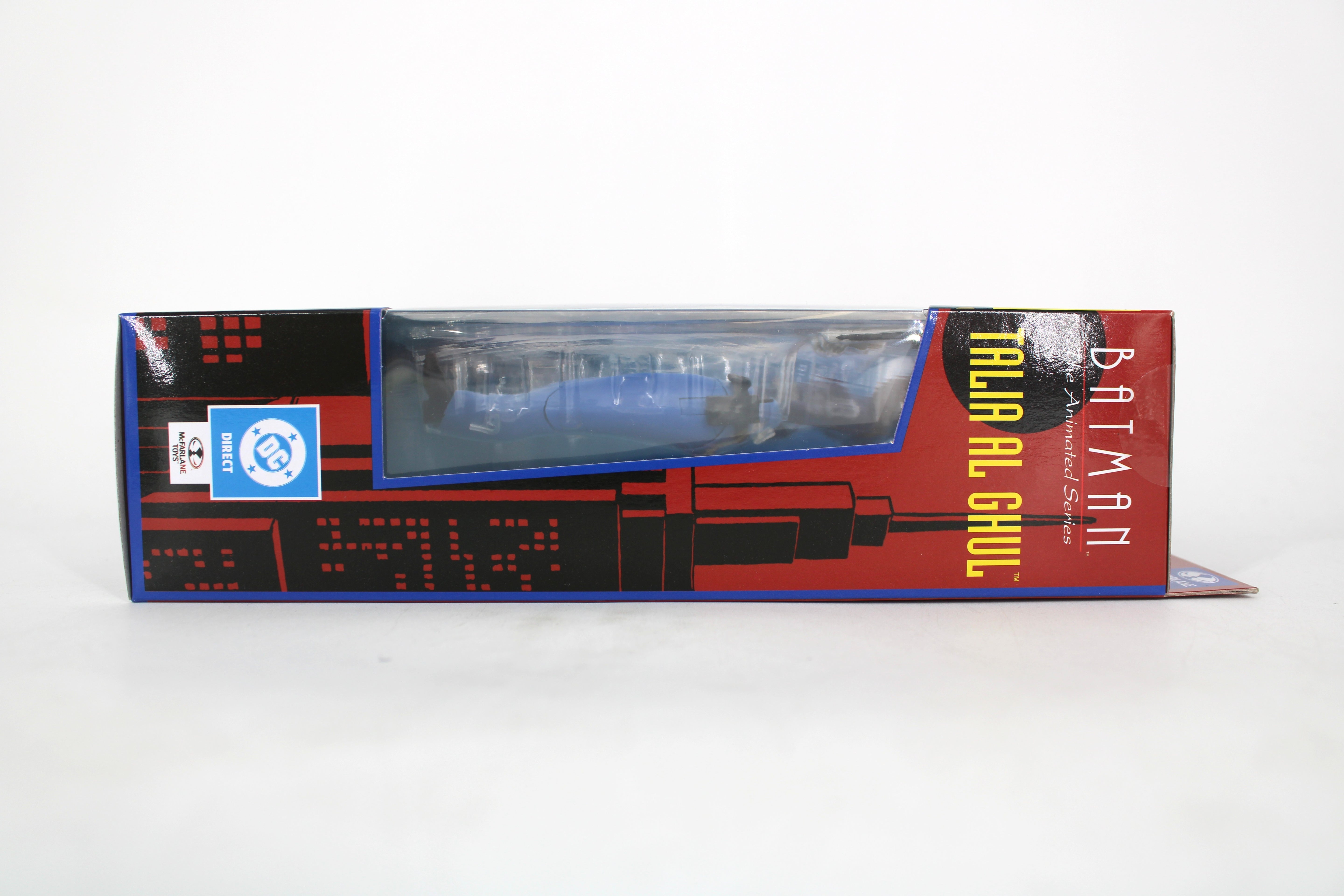 Talia Al Ghul Batman Animated Series Wave 7 — Opposite Side Panel with Window and Gotham Cityscape Art