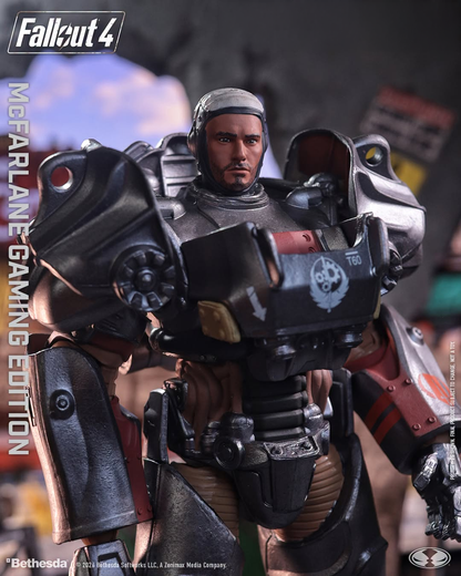 Paladin Danse Fallout 4 Gaming Edition 7-Inch Figure — Unmasked Head and Chest Armor Detail