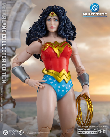 Wonder Woman DC Multiverse Collector Edition 7-Inch Figure — Torso Detail Holding Lasso of Truth