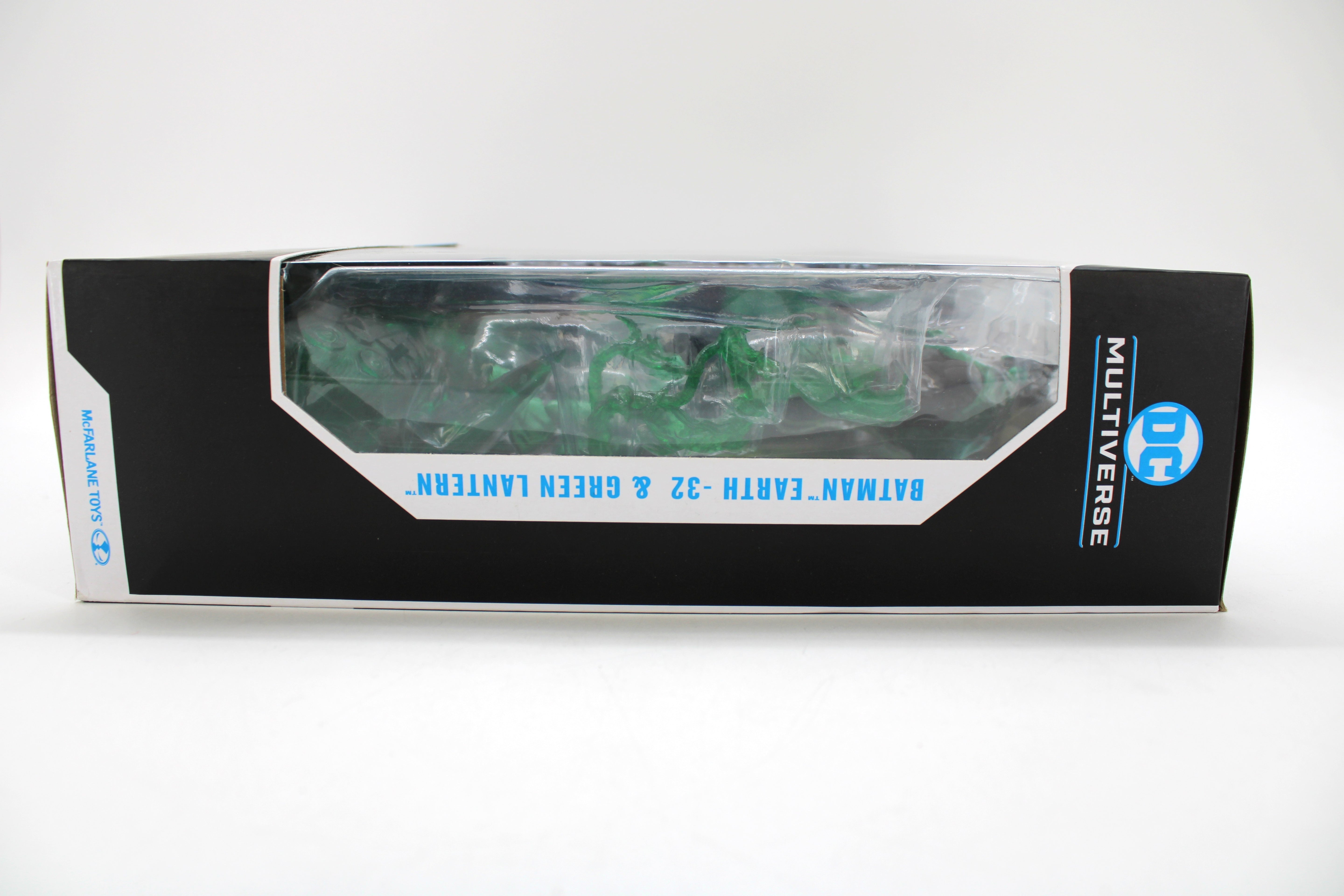 Batman Earth -32 & Green Lantern Hal Jordan DC Multiverse 2-Pack — Opposite Side Panel with DC Multiverse Logo and Figures Visible