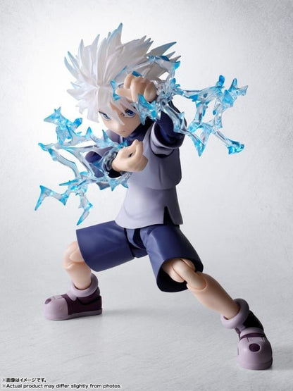 Killua Hunter x Hunter S.H.Figuarts 5.5-Inch Figure — Electric Nen Attack Pose with Blue Lightning Effects