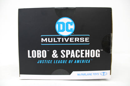 Lobo & Spacehog DC Multiverse Gold Label Set — Box End Panel Close-Up Right Side